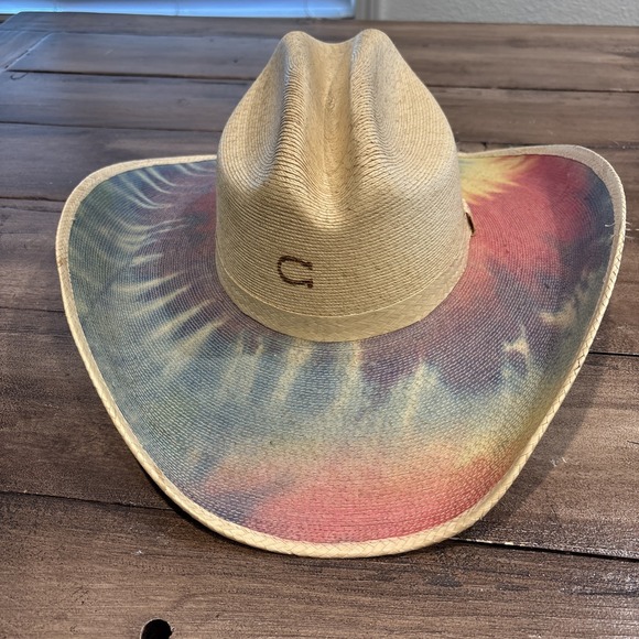 Charlie 1 Horse - Mexican Palm - Women's - Custom Designed Hand Painted 6 7/8 - Picture 1 of 10